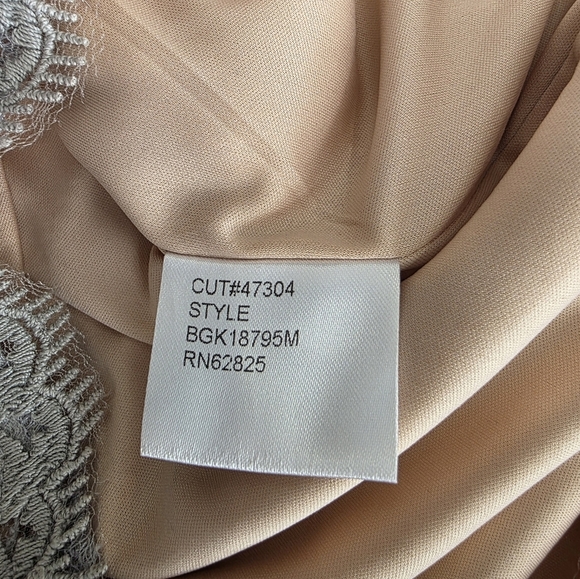 Tadashi Shoji Savita Lace Midi Dress in Gray and Cream Size 6 - Picture 7 of 11